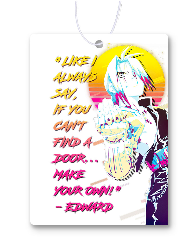 Edward Elric Quote Air Freshener