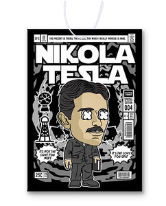 Nikola Tesla Comic Air Freshener
