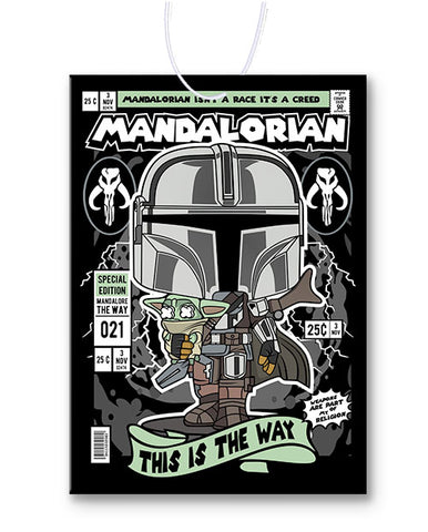 Mandalorian Comic Air Freshener