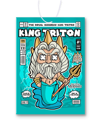 King Triton Little Mermaid Comic Air Freshener