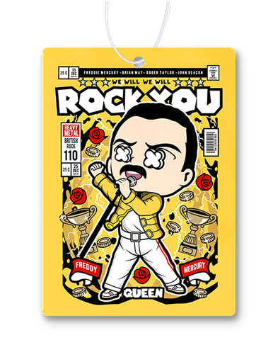 Queen Freddy Mercury Rock You Comic Air Freshener