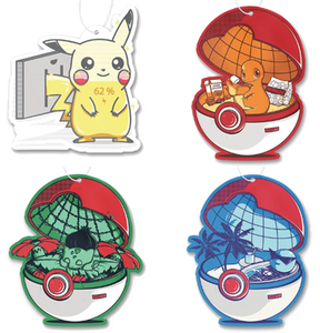 Pokemon Air Freshener 4 Pack