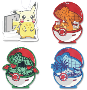 pokemon card air freshener Pokmon Pikachu Car Black Cherry Scent Vehicle Fragrance Hand Sublimated in our workshop in Lancaster Eevee Pokemon Card Air Freshener
