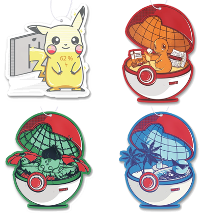 Pokemon Air Freshener 4 Pack – Fresh-a-Rama
