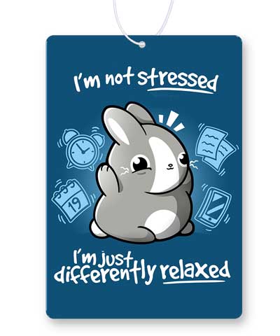 Stressed Bunny Air Freshener